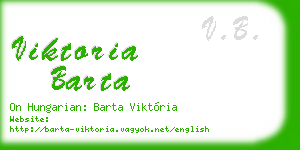 viktoria barta business card