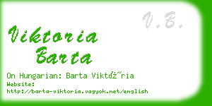 viktoria barta business card